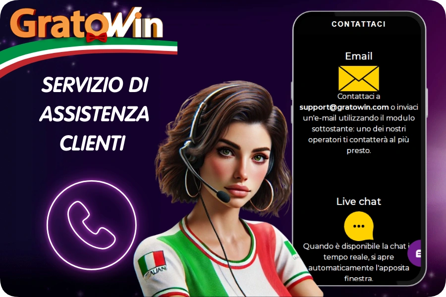 Servizio di assistenza clienti Gratowin