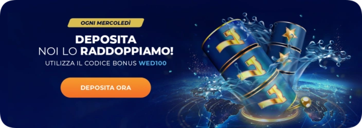 Doppio deposito su Casino Gratowin con bonus raddoppiato sui versamenti per massimizzare il saldo e accedere a oltre 1700 giochi con deposito minimo 10€