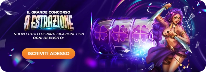 Promozione con ogni deposito su Gratowin Casinò con biglietti per estrazioni, bonus aggiuntivi e accumulo punti VIP per premi esclusivi